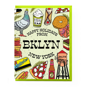Cheesy Holiday Greeting Cards Happy Holidays From Brooklyn - BKLYN Larder