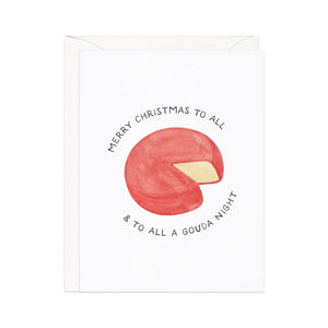 Cheesy Holiday Greeting Cards To All A Gouda Night - BKLYN Larder