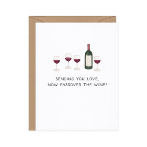 Cheesy Jewish Holiday Greeting Cards Sending Love Now Passover the Wine - BKLYN Larder