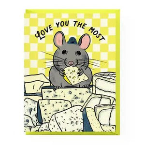 Cheesy Valentine Greeting Cards Cheese Mouse Love - BKLYN Larder