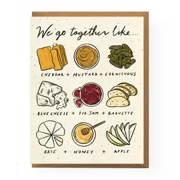 Cheesy Valentine Greeting Cards Cheese Pairing Love - BKLYN Larder