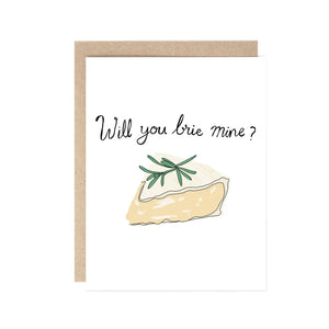 Cheesy Valentine Greeting Cards Will You Brie Mine? - BKLYN Larder