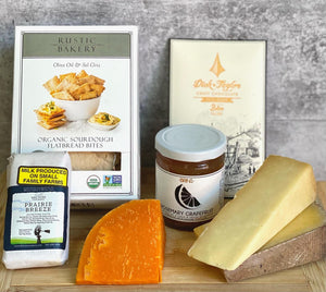 Classic Cheese Board Gift Basket Classic Cheddar Cheese Gift Basket - BKLYN Larder