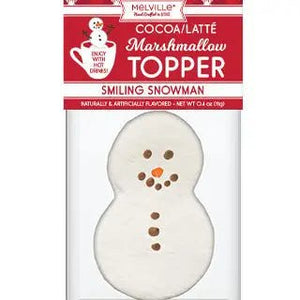 Holiday Marshmallow Toppers Smiling Snowman Topper - BKLYN Larder