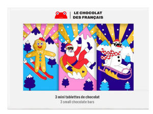 Le Chocolat des Français Christmas Gift Boxes 3 Bar Gift Box - BKLYN Larder
