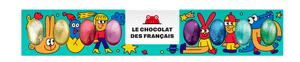 Le Chocolat des Français Easter Eggs Box of 10 Milk and Dark Chocolate Eggs - BKLYN Larder