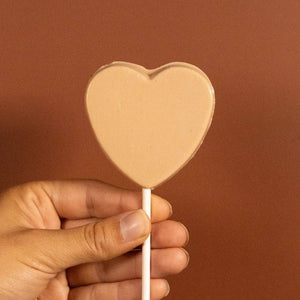 Nunu Chocolate Heart Lollie Milk Chocolate - BKLYN Larder