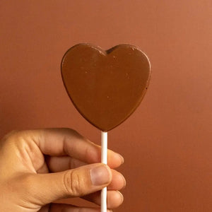 Nunu Chocolate Heart Lollie Milk Chocolate - BKLYN Larder