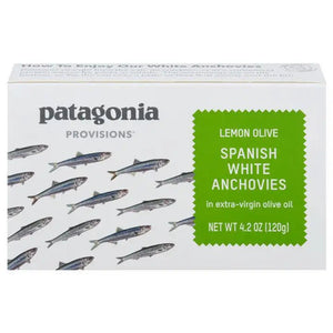Patagonia Provisions Tinned Seafood Spanish Lemon Olive Oil White Anchovies - BKLYN Larder