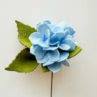 Resa Curbo Creative Felt Flowers Lt Blue Hydrangea - BKLYN Larder