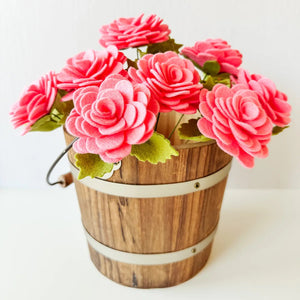 Resa Curbo Creative Felt Flowers Pink Ranunculus - BKLYN Larder