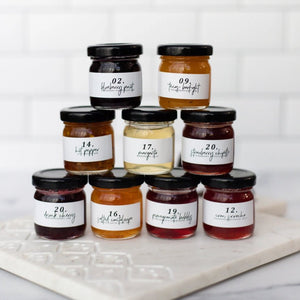 Round Rock Jelly & Co. Mini Jams Texas Barfight (peaches/whiskey) 1.5oz - BKLYN Larder