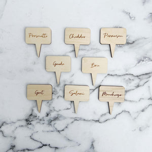 Cheese Display Signs Engraved - BKLYN Larder