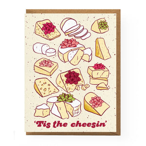 Cheesy Holiday Greeting Cards 'Tis the Cheesin' - BKLYN Larder