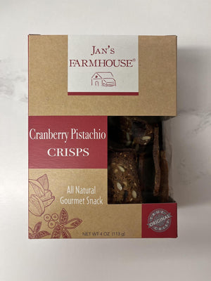 Jan's Farmhouse Crisps Jan's Farmhouse Crisps Cranberry Pistachio - BKLYN Larder