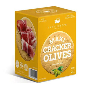 Lady Joseph Artisan Snacks Maxi Cracker with Green Olives & Olive Oil - BKLYN Larder