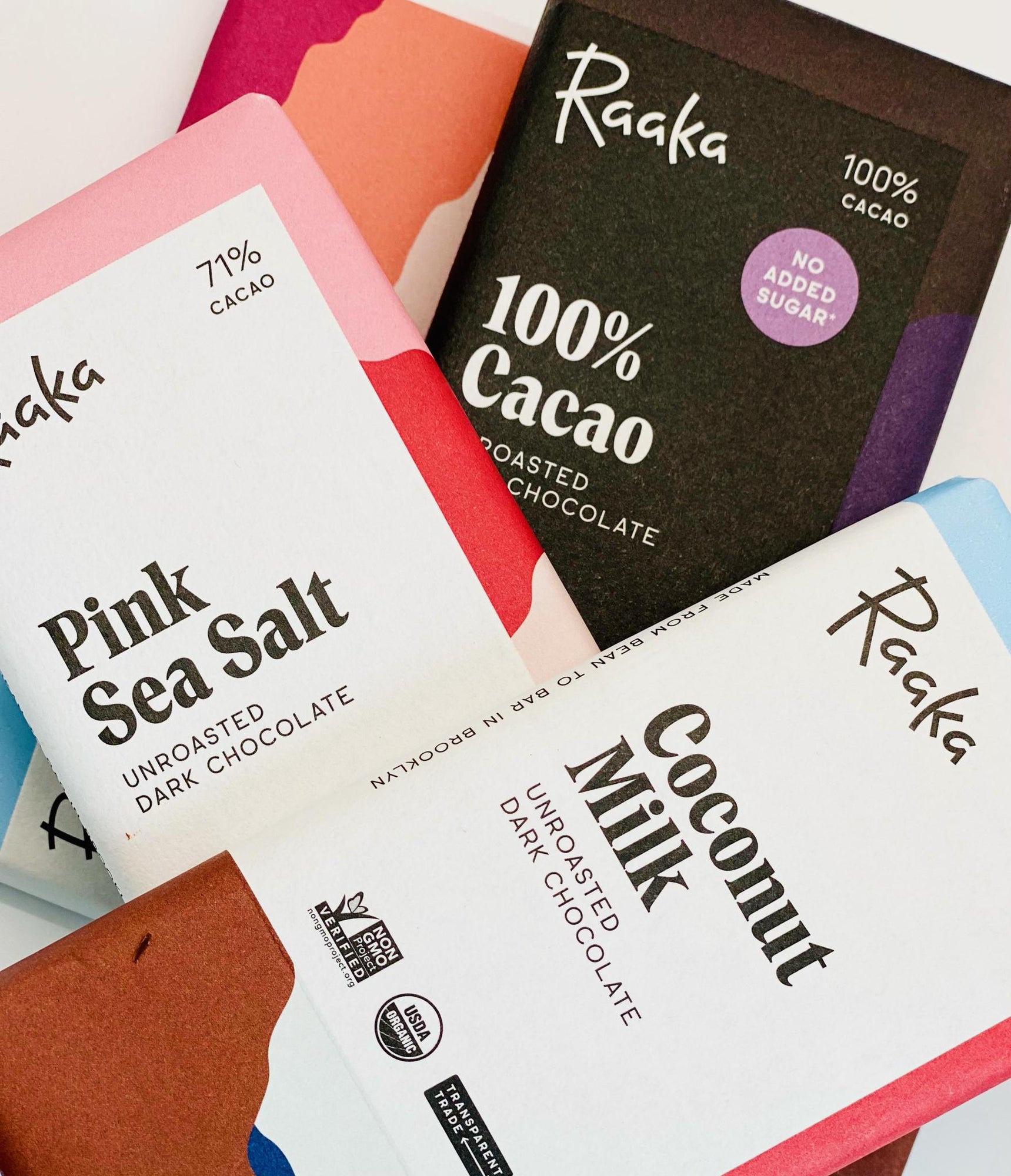 Raaka Chocolate Raaka Pink Sea Salt 71% - BKLYN Larder