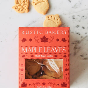 Rustic Bakery Holiday Cookies Maple Leaves - BKLYN Larder