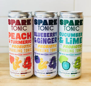 Spare Foods Sparkling Probiotic Tonic Blueberry & Ginger - BKLYN Larder