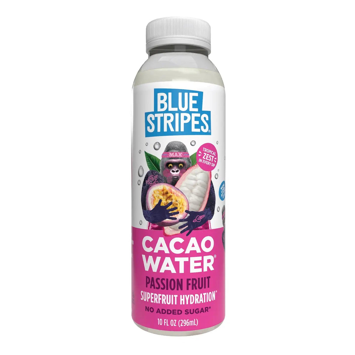 Blue Stripes Cacao Water Passion Fruit + Cacao - BKLYN Larder