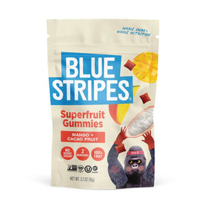 Blue Stripes Superfruit Gummies Mango + Cacao - BKLYN Larder