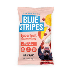 Blue Stripes Superfruit Gummies Mango + Cacao - BKLYN Larder