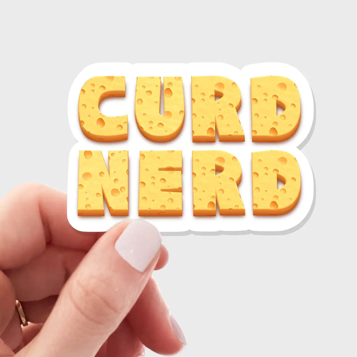 Cheese Stickers! Curd Nerd Cut Out - BKLYN Larder