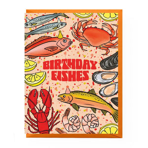 Cheesy Birthday Greeting Cards Birthday Fishes - BKLYN Larder