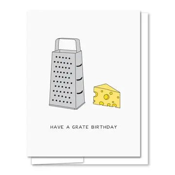 Cheesy Birthday Greeting Cards Have a Grate Birthday - BKLYN Larder