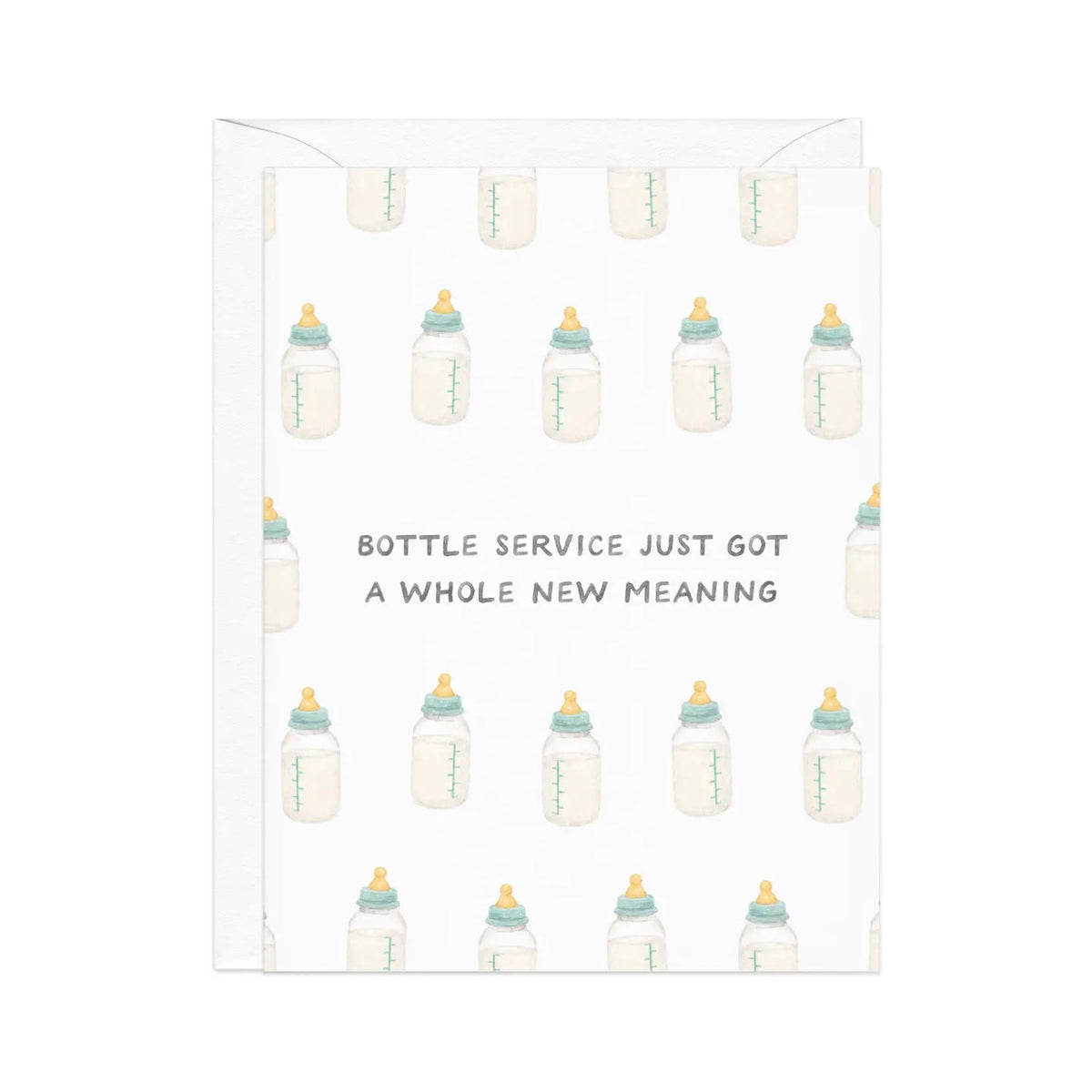 Cheesy Greeting Cards Funny Drink Pun -New Baby - BKLYN Larder