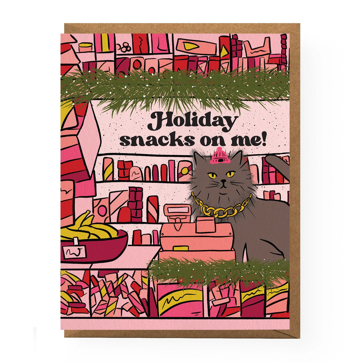 Cheesy Holiday Greeting Cards Bodega Cat Holiday Card - BKLYN Larder