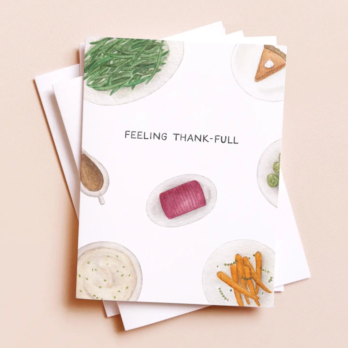 Cheesy Holiday Greeting Cards Feeling Thank-full - BKLYN Larder