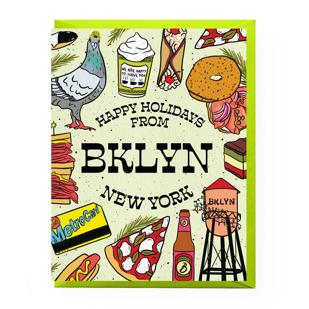 Cheesy Holiday Greeting Cards Happy Holidays From Brooklyn - BKLYN Larder