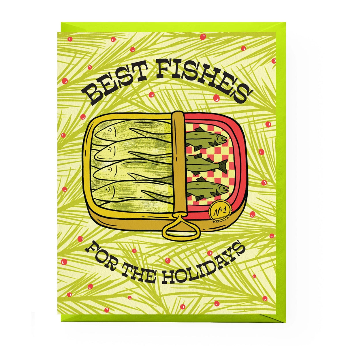Cheesy Holiday Greeting Cards Tinned Fish Holiday Card - BKLYN Larder