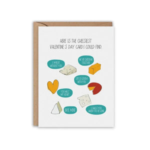 Cheesy Valentine Greeting Cards Cheesiest Valentine - BKLYN Larder