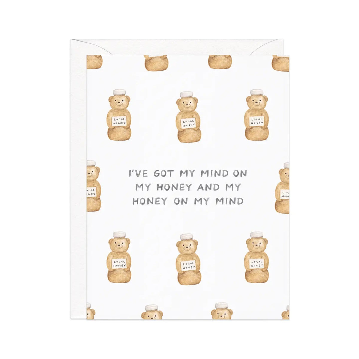 Cheesy Valentine Greeting Cards Mind on My Honey - BKLYN Larder