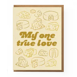 Cheesy Valentine Greeting Cards True Love Cheese - BKLYN Larder
