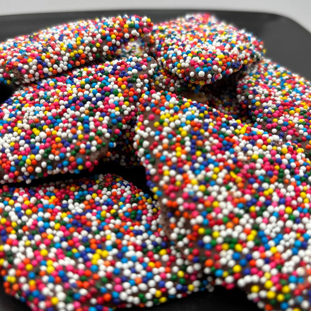 Chocolate Dipped Matzo Chips Rainbow Sprinkles - BKLYN Larder
