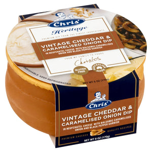Chris Foods Heritage Cheese Dips Cheddar Caramelized Onion Dip - BKLYN Larder