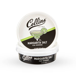Collins Glass - Rimming Salts White Glass - Rimming Margarita Sea Salt - BKLYN Larder