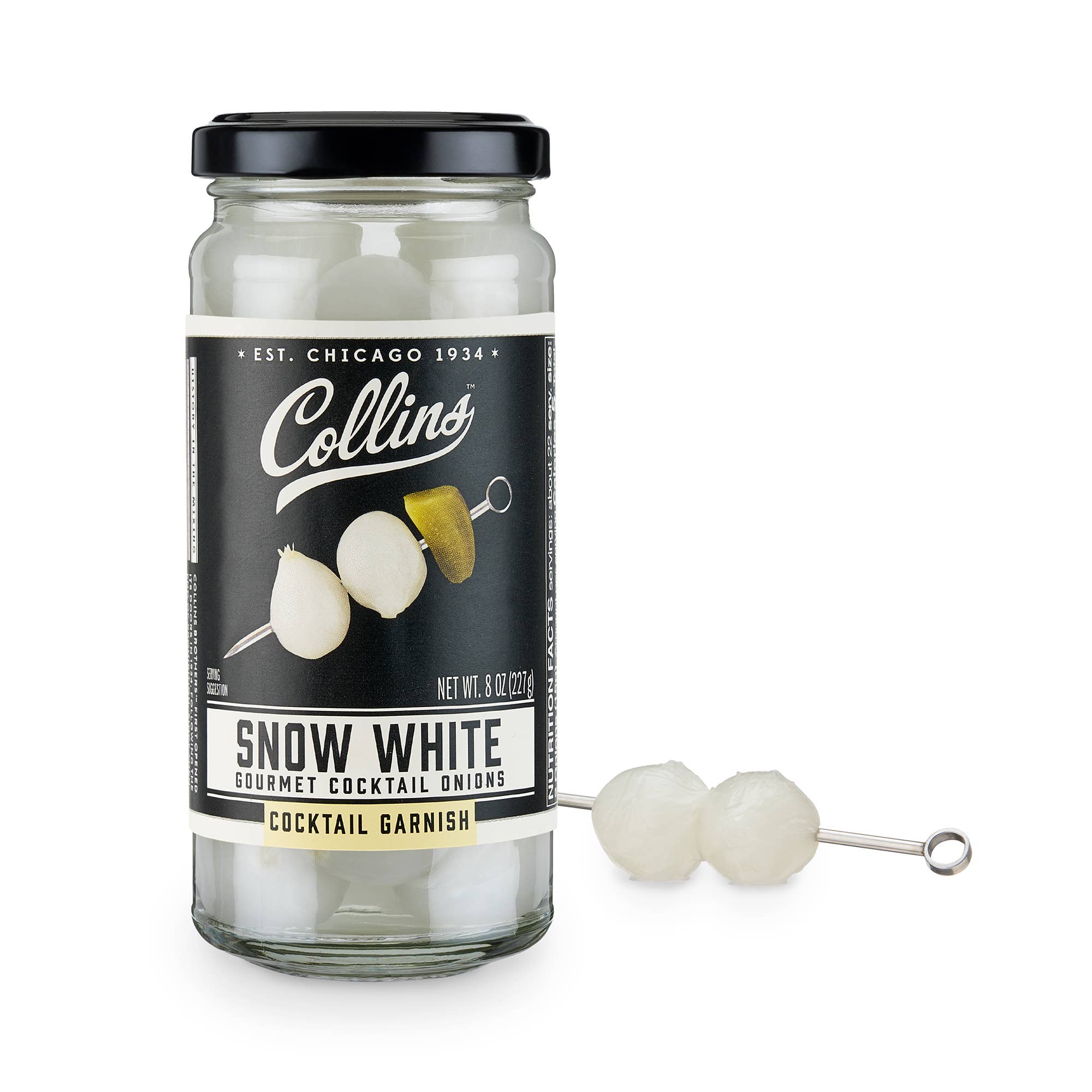 Collins Pickled Snow White Cocktail Onions - BKLYN Larder