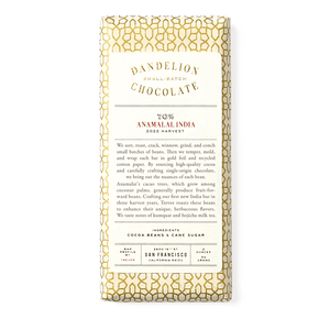 Dandelion Chocolate Anamalia India 70% - BKLYN Larder