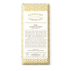 Dandelion Chocolate Anamalia India 70% - BKLYN Larder