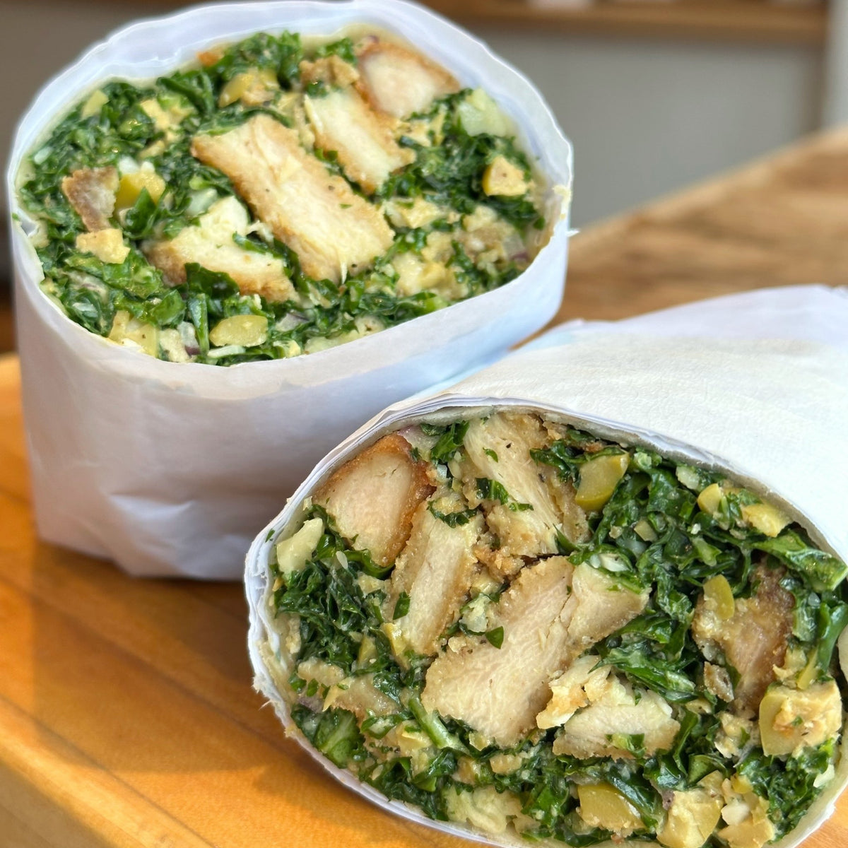 Dirty Martini Chicken Caesar Wrap - BKLYN Larder