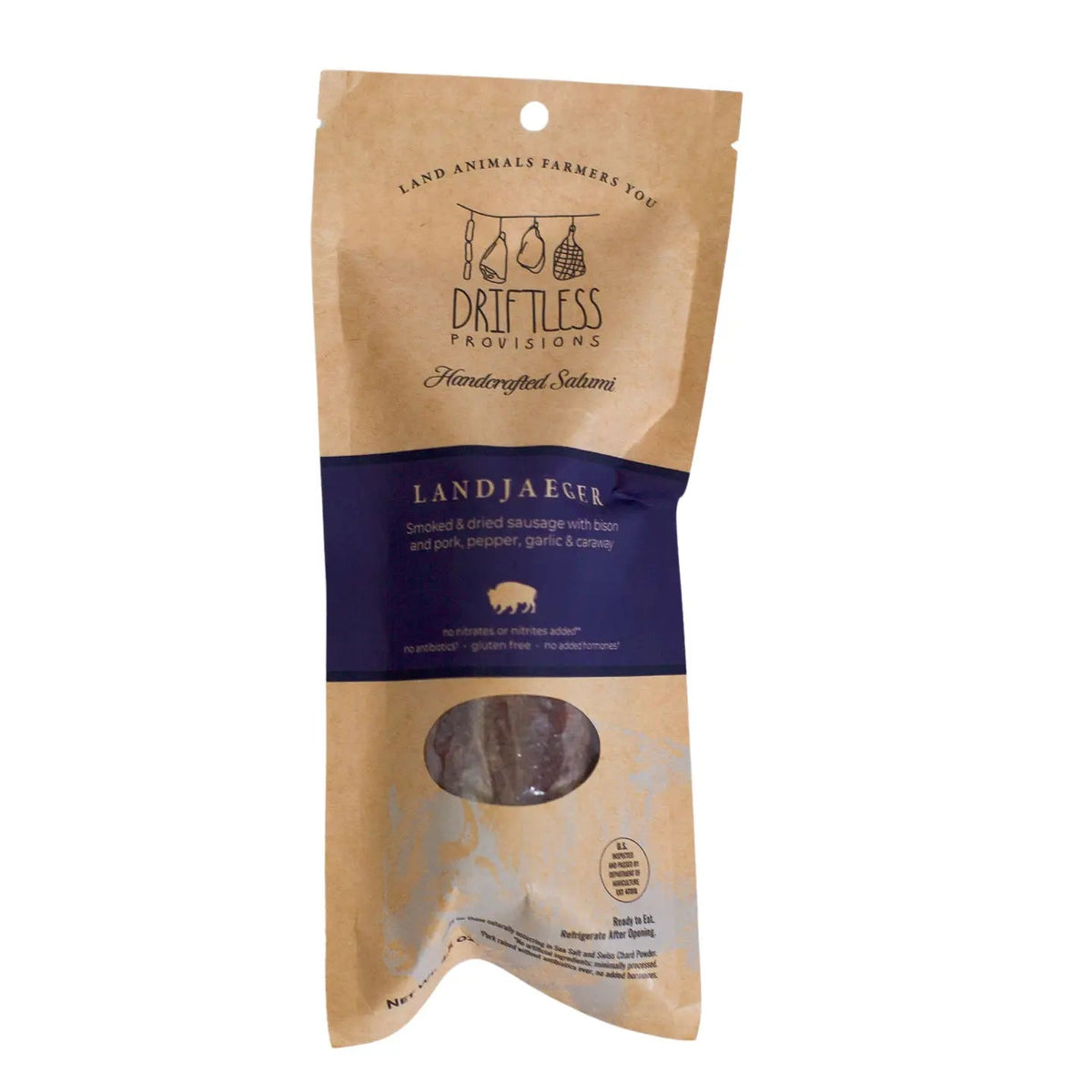 Driftless Salami Bison Landjaeger - BKLYN Larder