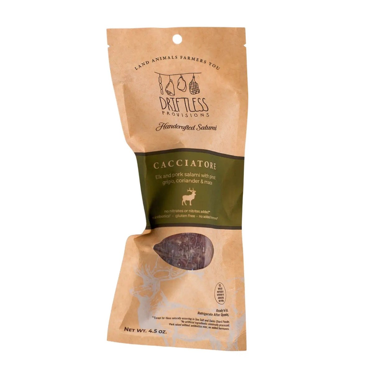 Driftless Salami Elk Cacciatore - BKLYN Larder