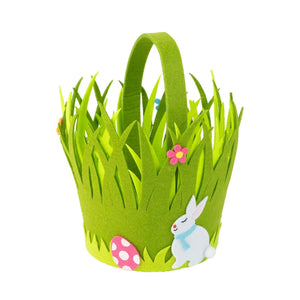 Easter Baskets Felt basket with Bunny Trim - BKLYN Larder