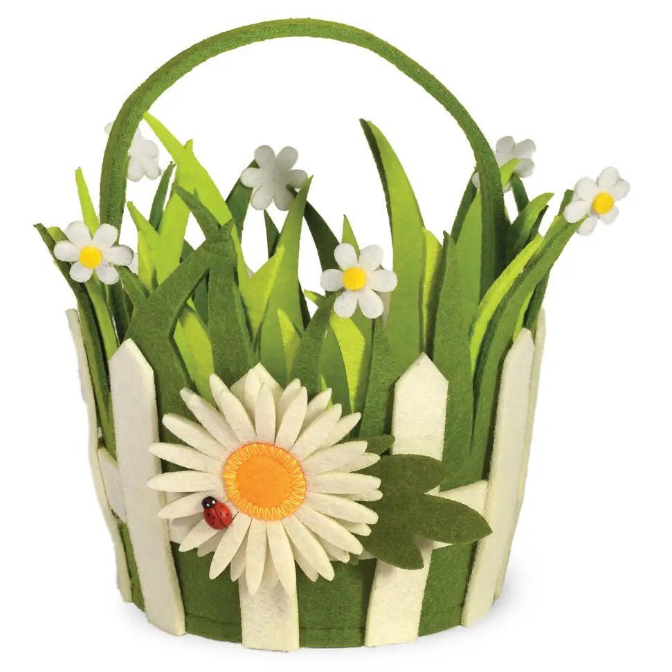 Easter Baskets White Daisy Easter Basket - BKLYN Larder