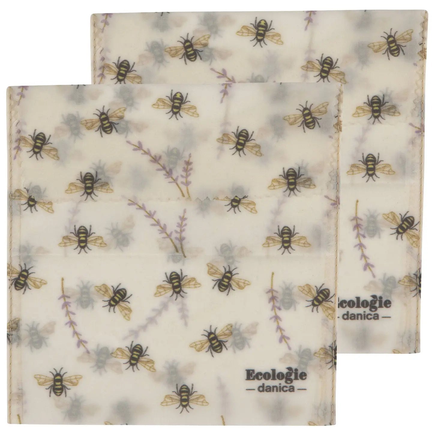 Ecologie Beeswax Wraps and Bags Bees Sandwich Bags Set of 2 - BKLYN Larder