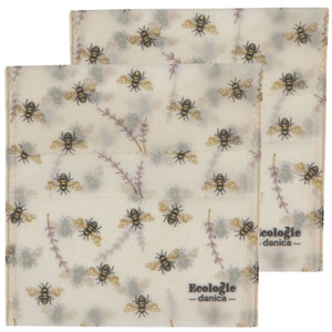 Ecologie Beeswax Wraps and Bags Bees Sandwich Bags Set of 2 - BKLYN Larder